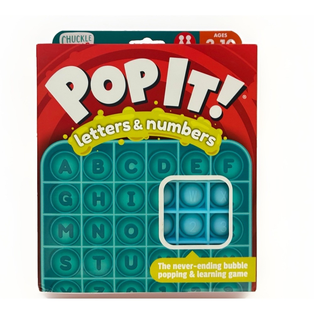 Chuckle & Roar Brand POP IT! LETTERS & NUMBERS New in Box (AGES 3-10)